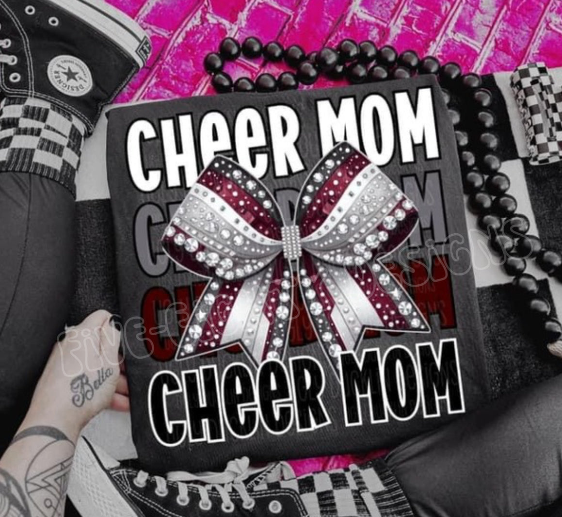 Cheer Mom - Maroon